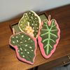 Set of 3 Botanical Leaf Hanging Hand Towel