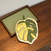 Variegated Monstera Leaf - Hanging Hand Towel