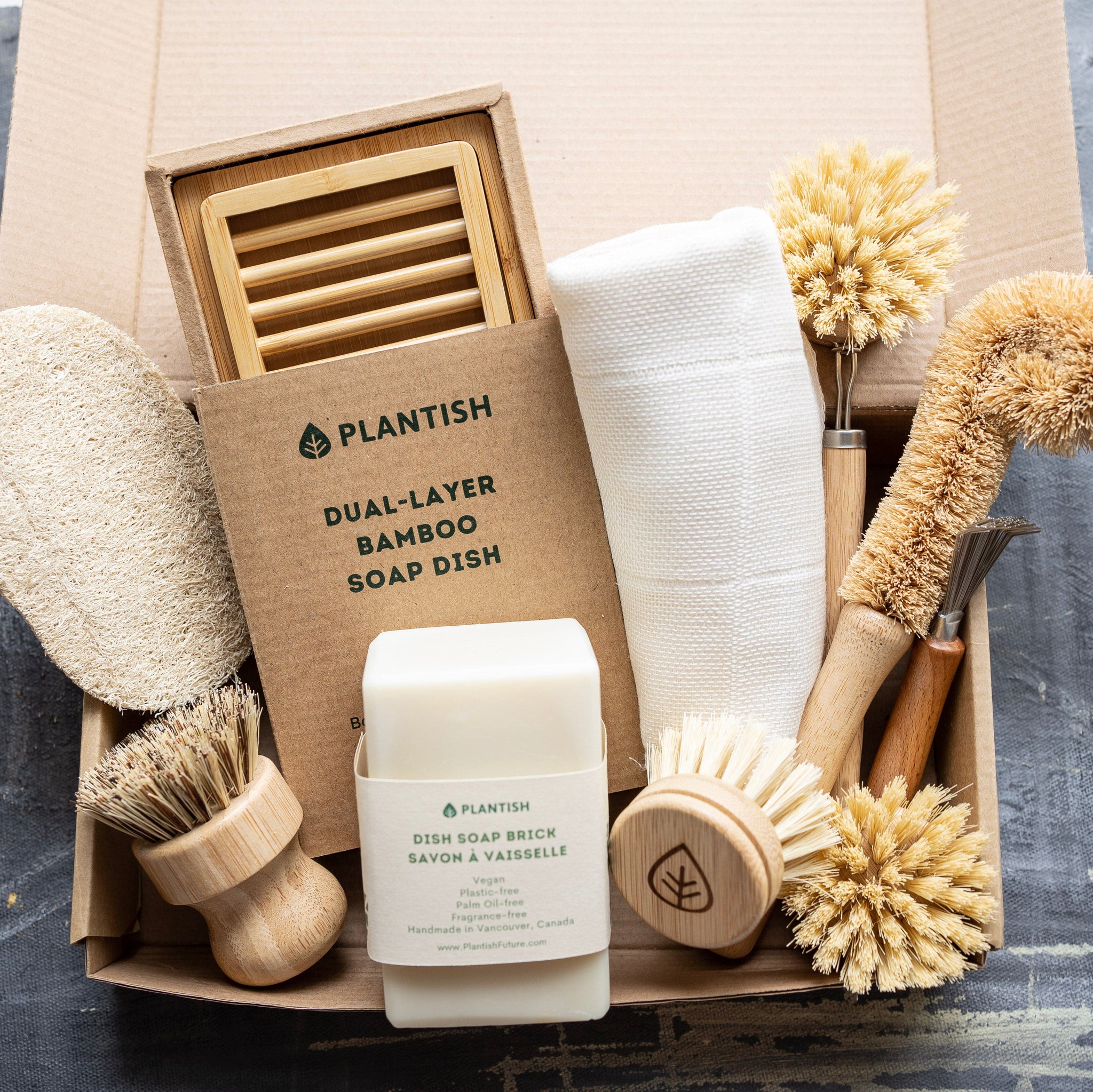 This extra large kit has all the plant-based home and kitchen cleaning tools.