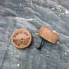 Front and Side Views of the "My Own Soft Corner" Wooden Essential Oil Diffuser for Car