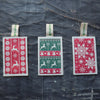 Set of 3 Christmas Knit NEW Eco Sponges