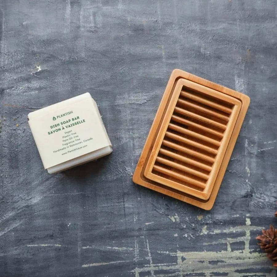 Dual layer Bamboo Soap Dish Plantish