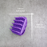 The bath brush has soft bristles that gently clean a pet's coat without scratching or irritation.