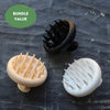 Set of 3 Silicone Scalp Massager Shampoo Brush