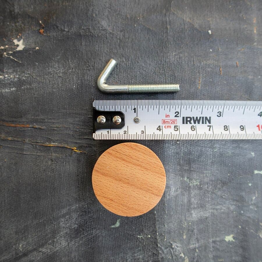 Get acquainted with the dimensions of our Wooden Hook, ensuring it fits perfectly into your space.