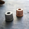 Metallic black and rose gold safety razor holders. Made with aluminum and alloy, making them plastic free and sustainable!