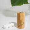Vegan dental floss made of corn starch and bamboo for your zero waste and plastic freeoral care routine.