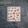 Pumpkin reusable Swedish dish cloth made with cotton and wood pulp, making it eco friendly and plastic free.