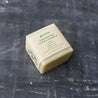 Solid dish soap bar for kitchen cleaning. Vegan, plastic free, palm olive free, and unscented.