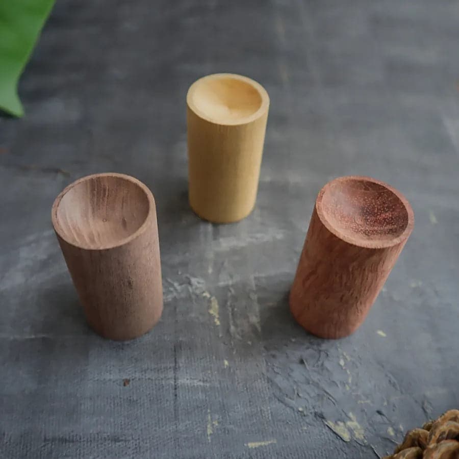 3 wooden essential oil diffusers for travel. Plastic free and zero waste.