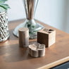On the go, sakura and square wooden essential oil diffusers.
